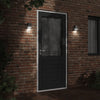 Vidaxl Lampes murales extérieures 2 st en acier inoxydable noir