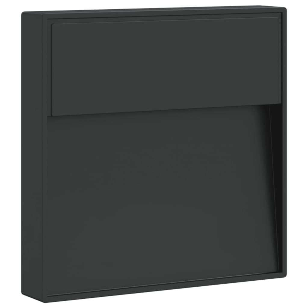 Vidaxl lampe murale extérieure LED coulé en aluminium noir