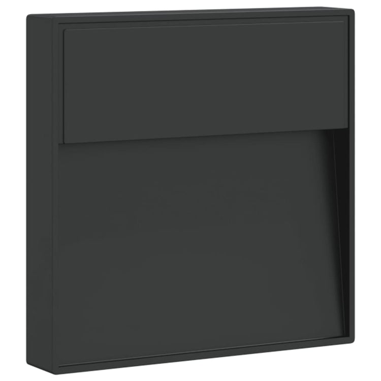 Vidaxl lampe murale extérieure LED coulé en aluminium noir