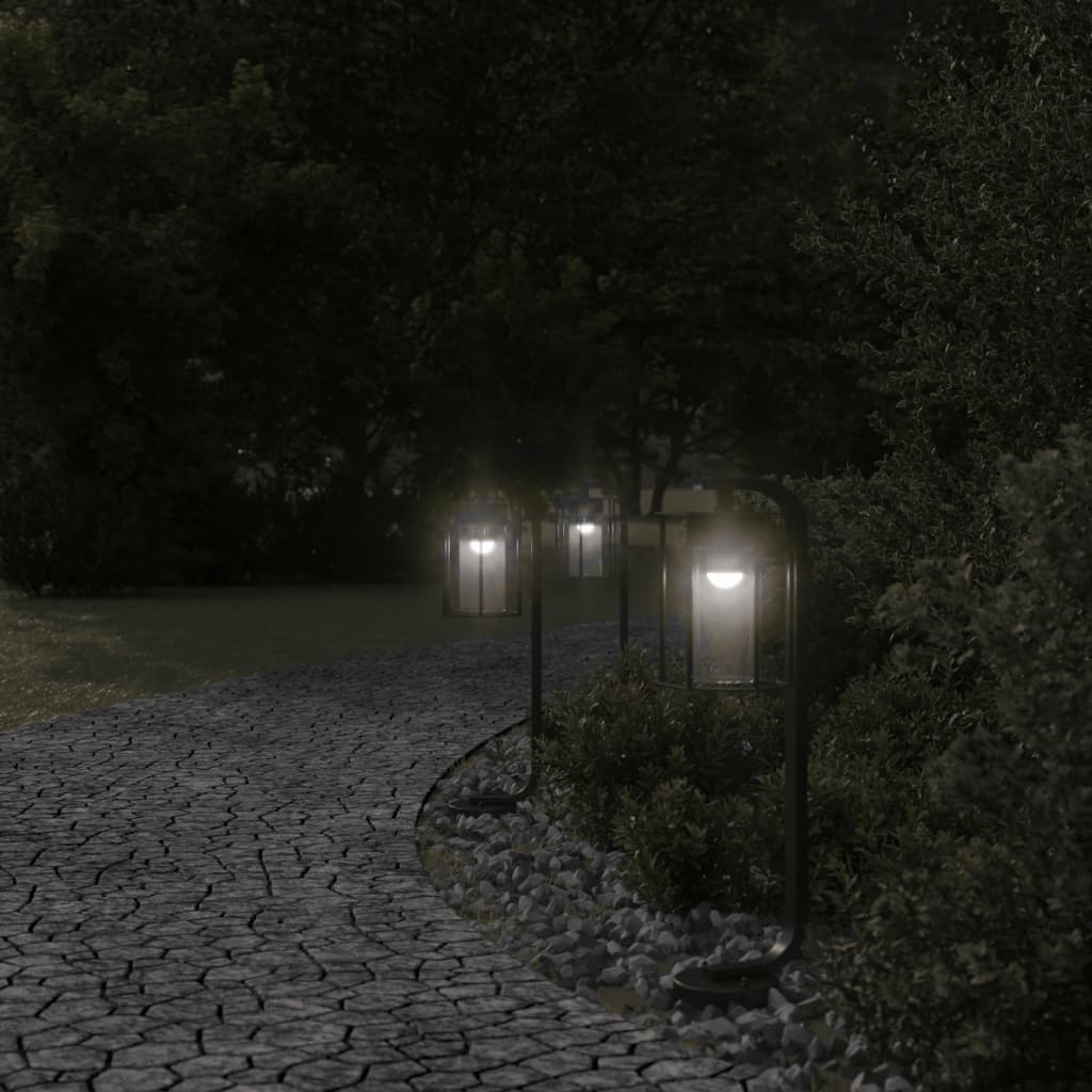 Lampadaire Vidaxl pour l'extérieur de 60 cm en acier inoxydable noir