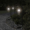 Lampadaire Vidaxl pour l'extérieur de 60 cm en acier inoxydable noir