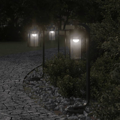 Lampadaire Vidaxl pour l'extérieur de 60 cm en acier inoxydable noir