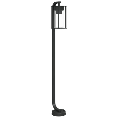 Lampadaire Vidaxl pour l'extérieur de 100 cm en acier inoxydable noir