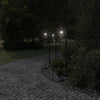 Lampadaire Vidaxl pour l'extérieur 3 pc 100 cm en acier inoxydable noir