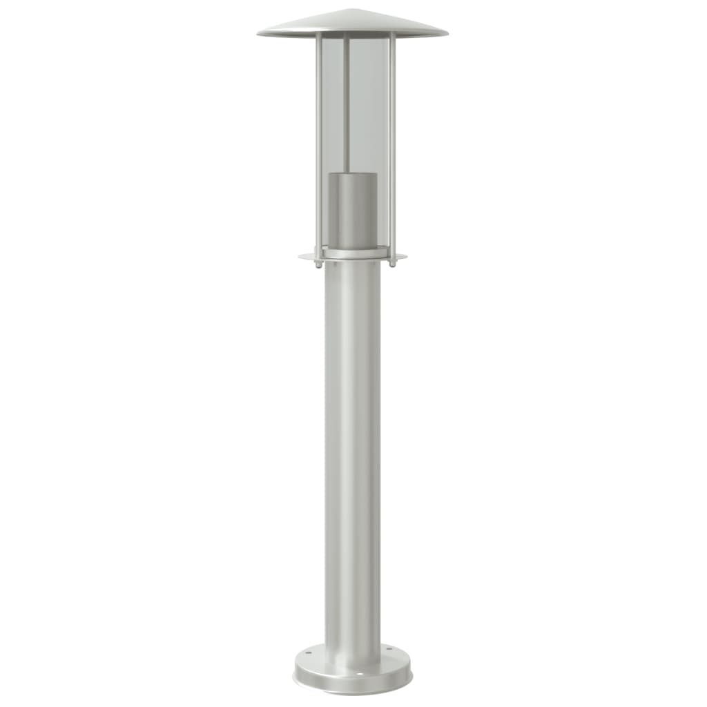 Vidaxl lampadaire extérieur 60 cm en acier inoxydable argenté couleur