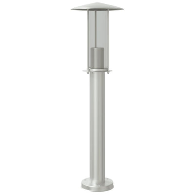 Vidaxl lampadaire extérieur 60 cm en acier inoxydable argenté couleur