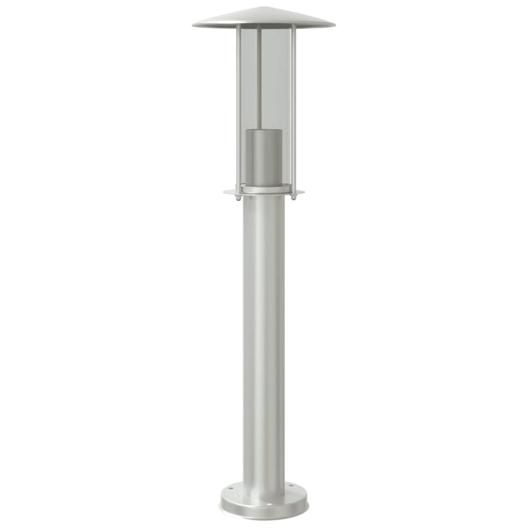 Vidaxl lampadaire extérieur 60 cm en acier inoxydable argenté couleur