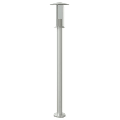 Lampadaire Vidaxl pour l'extérieur 100 cm en acier inoxydable en argent coloré