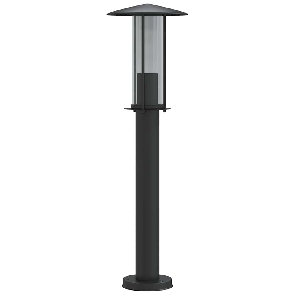 Lampadaire Vidaxl pour l'extérieur de 60 cm en acier inoxydable noir