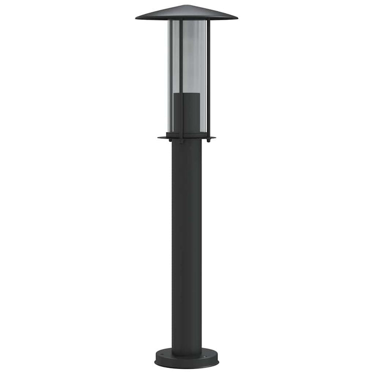 Lampadaire Vidaxl pour l'extérieur de 60 cm en acier inoxydable noir