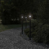 Lampadaire Vidaxl pour l'extérieur de 100 cm en acier inoxydable noir