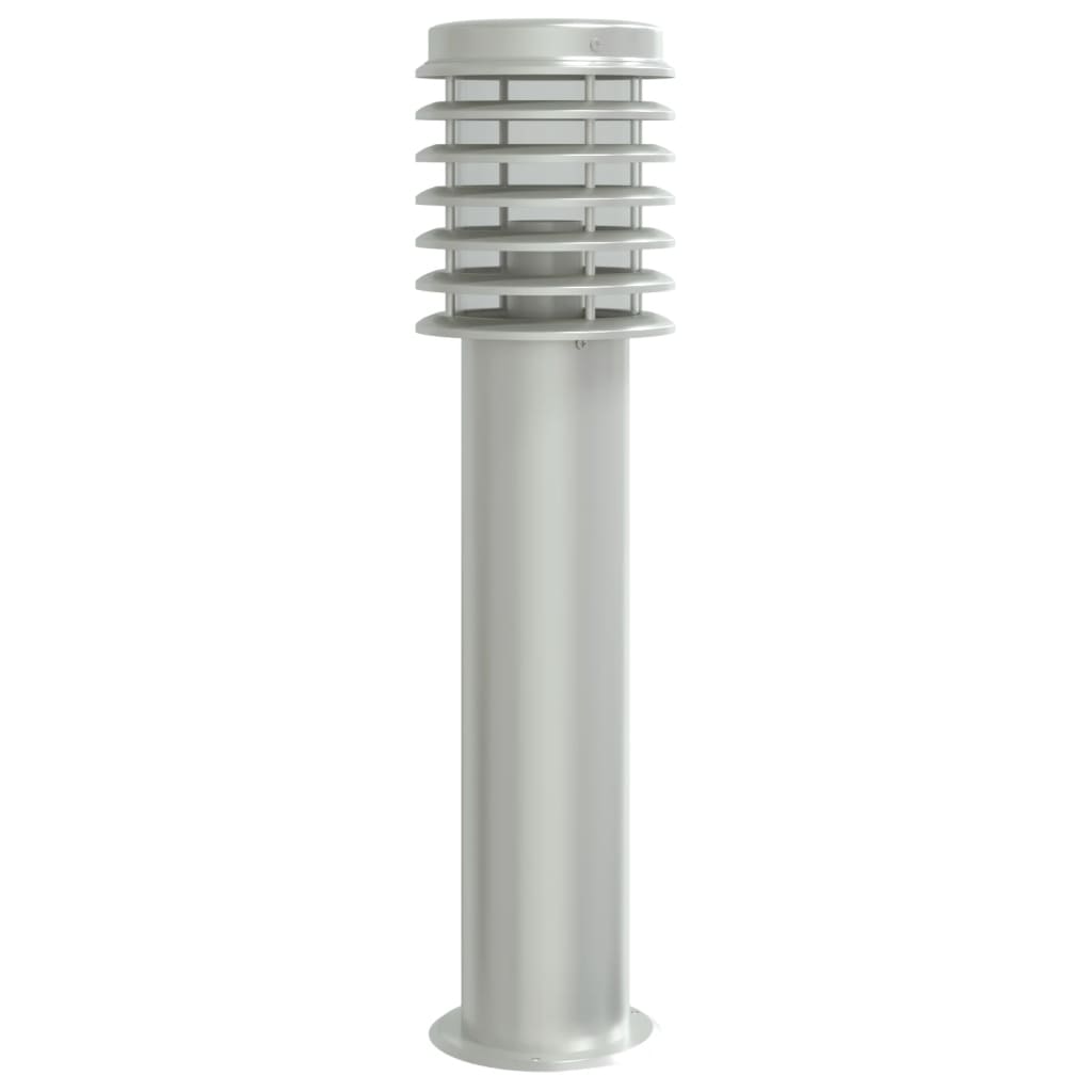 Vidaxl lampadaire extérieur 60 cm en acier inoxydable argenté couleur