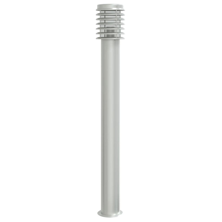 Lampadaire Vidaxl pour l'extérieur de 110 cm en acier inoxydable en argent coloré
