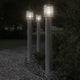 Lampadaire Vidaxl pour l'extérieur de 110 cm en acier inoxydable en argent coloré