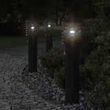 Lampadaire Vidaxl pour l'extérieur avec capteur 60 cm en acier inoxydable noir - afbeelding 1