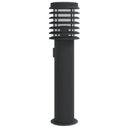 Lampadaire Vidaxl à l'extérieur avec douille de 60 cm en acier inoxydable noir - afbeelding 2