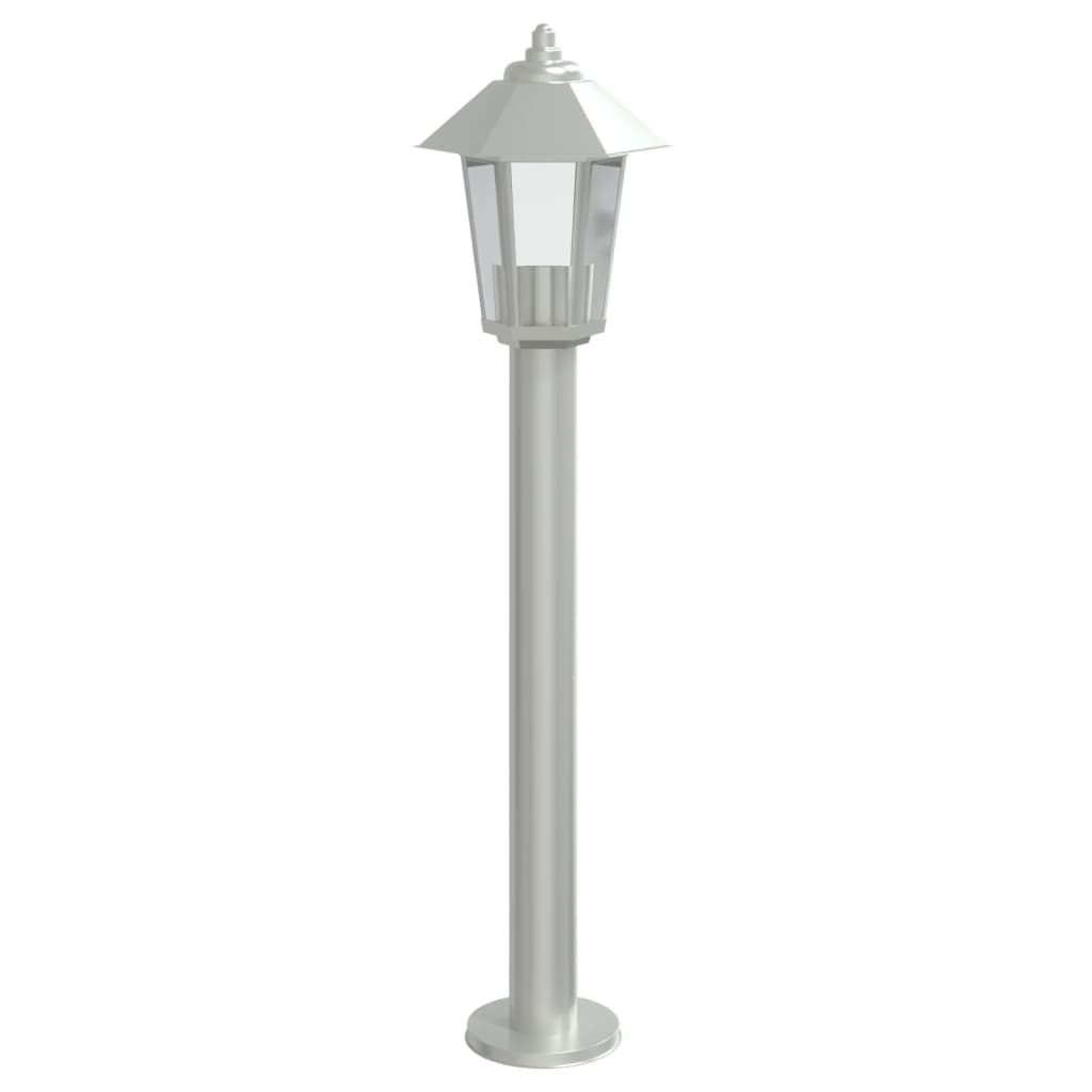 Vidaxl lampadaire extérieur 80 cm en acier inoxydable argent couleur