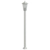 Lampadaire Vidaxl pour l'extérieur de 120 cm en acier inoxydable en argent coloré