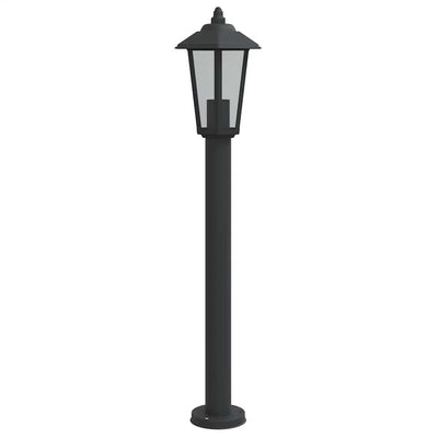 Lampadaire Vidaxl pour l'extérieur de 80 cm en acier inoxydable noir