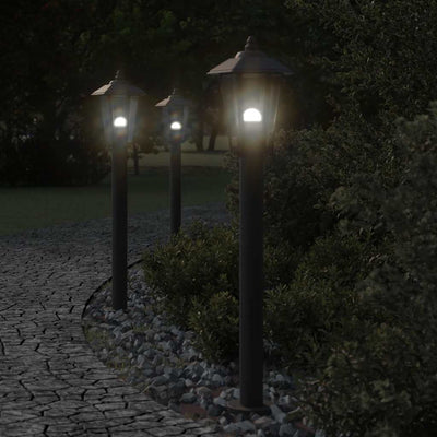 Lampadaire Vidaxl pour l'extérieur de 80 cm en acier inoxydable noir