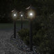Lampadaire Vidaxl pour l'extérieur de 80 cm en acier inoxydable noir