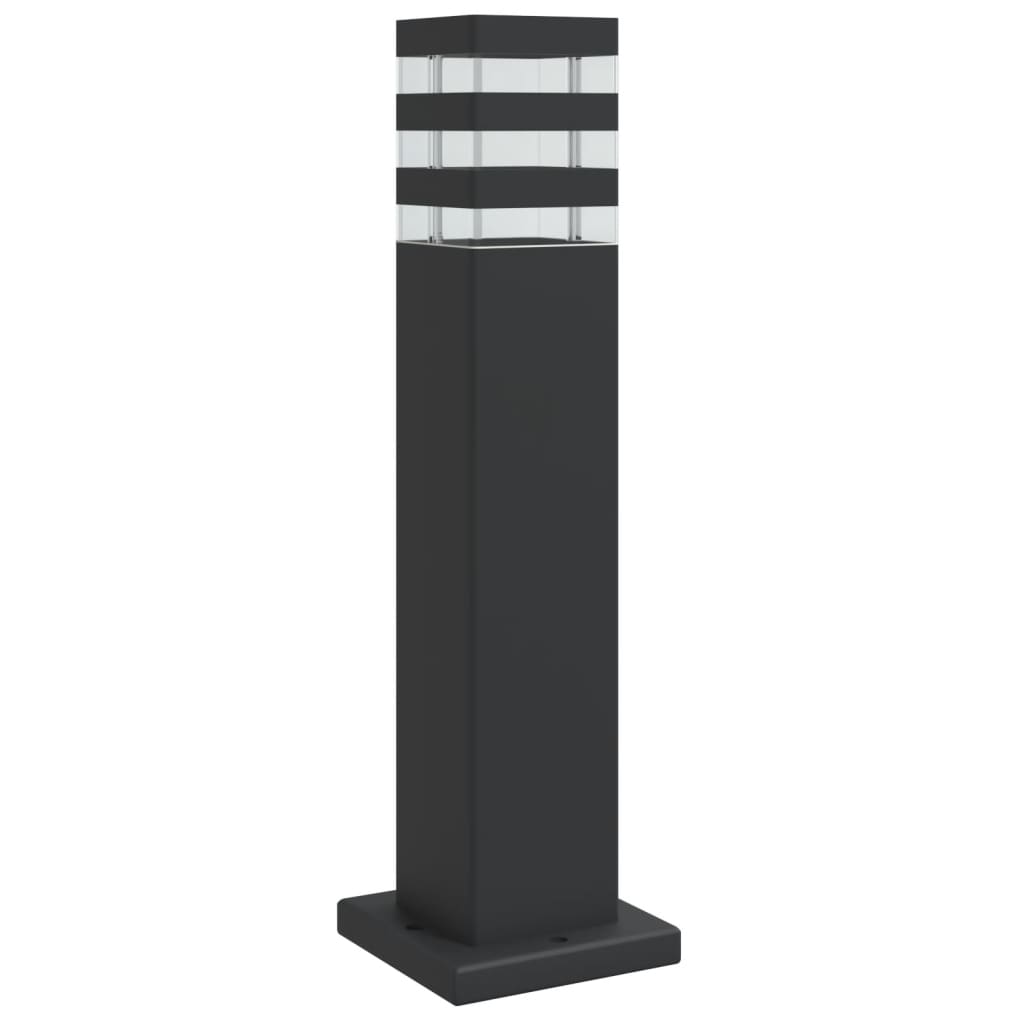 Lampadaires Vidaxl pour l'extérieur de 50 cm en aluminium noir