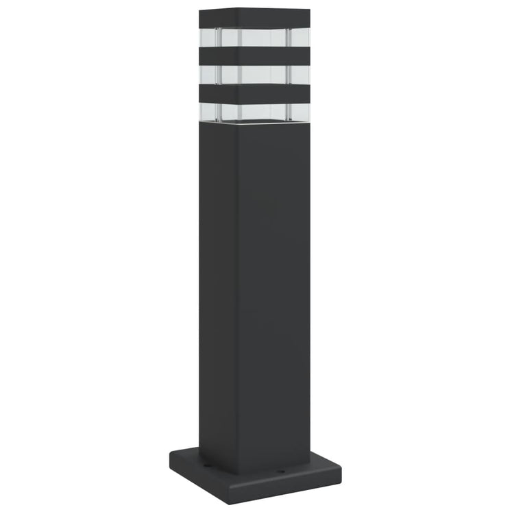 Lampadaires Vidaxl pour l'extérieur de 50 cm en aluminium noir