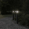 Lampadaire Vidaxl pour l'extérieur avec du capteur 80 cm en aluminium noir