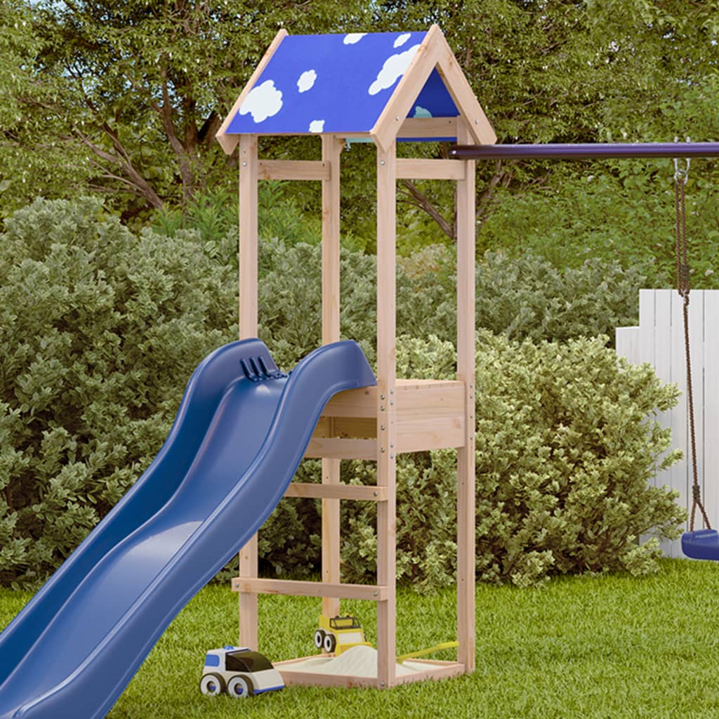 Vidaxl Play Tower 52.5x46.5x195 cm Pine solide