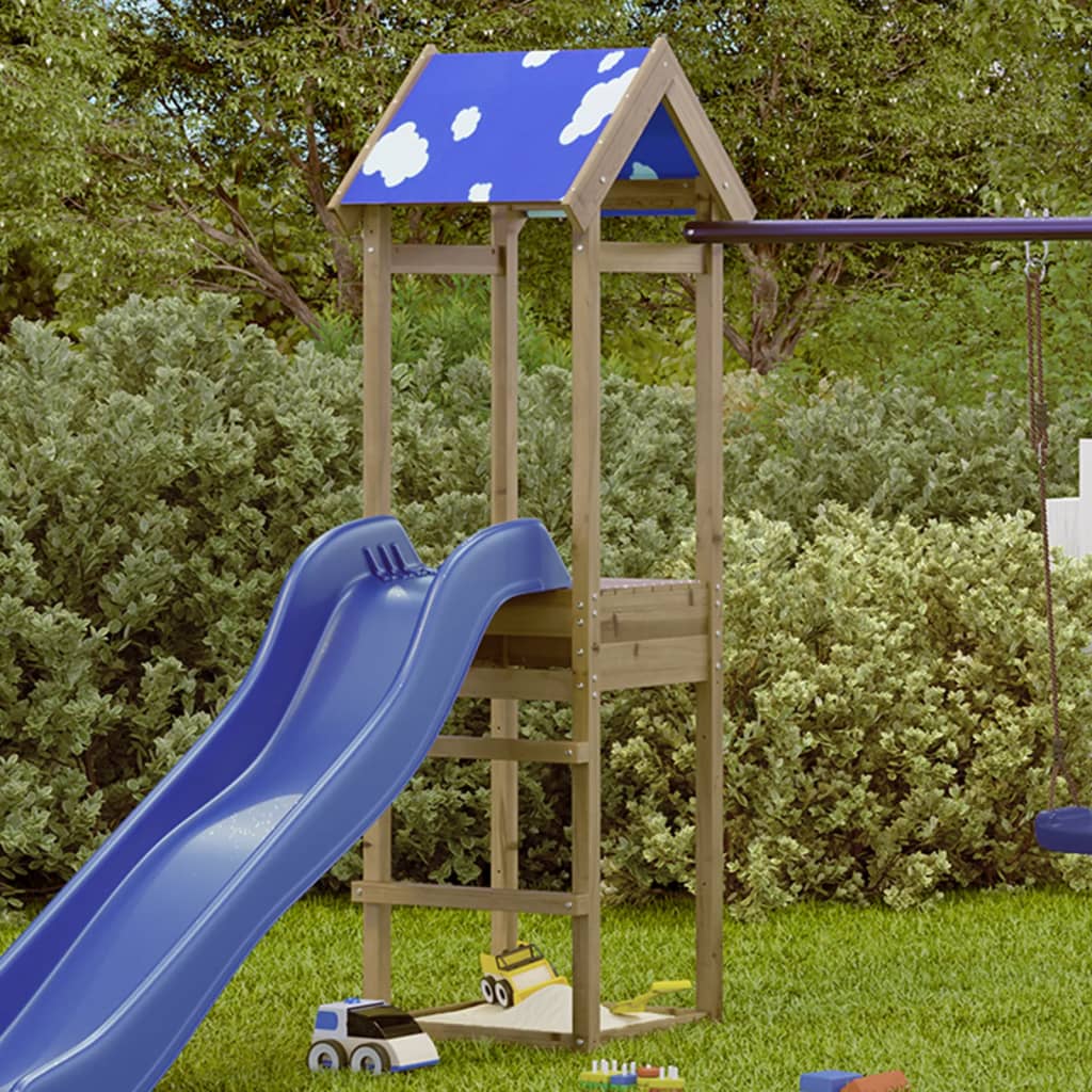 Vidaxl Play Tower 52.5x46.5x195 cm Pine imprégnée