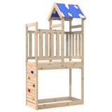 Vidaxl Play Tower avec mur d'escalade 110.5x52.5x215 cm Pine solide - afbeelding 2