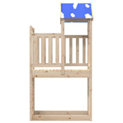 Vidaxl Play Tower avec mur d'escalade 110.5x52.5x215 cm Pine solide - afbeelding 3