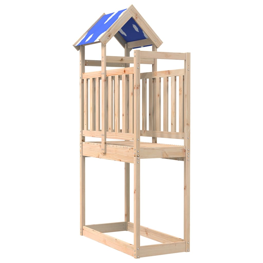 Vidaxl Play Tower 110.5x52.5x215 cm Pine solide