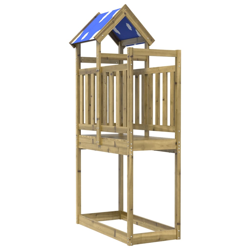 Vidaxl Play Tower 110.5x52.5x215 cm Pine imprégnée