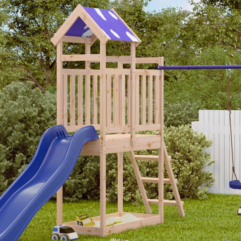 Vidaxl Play Tower avec échelle 110.5x52.5x215 cm