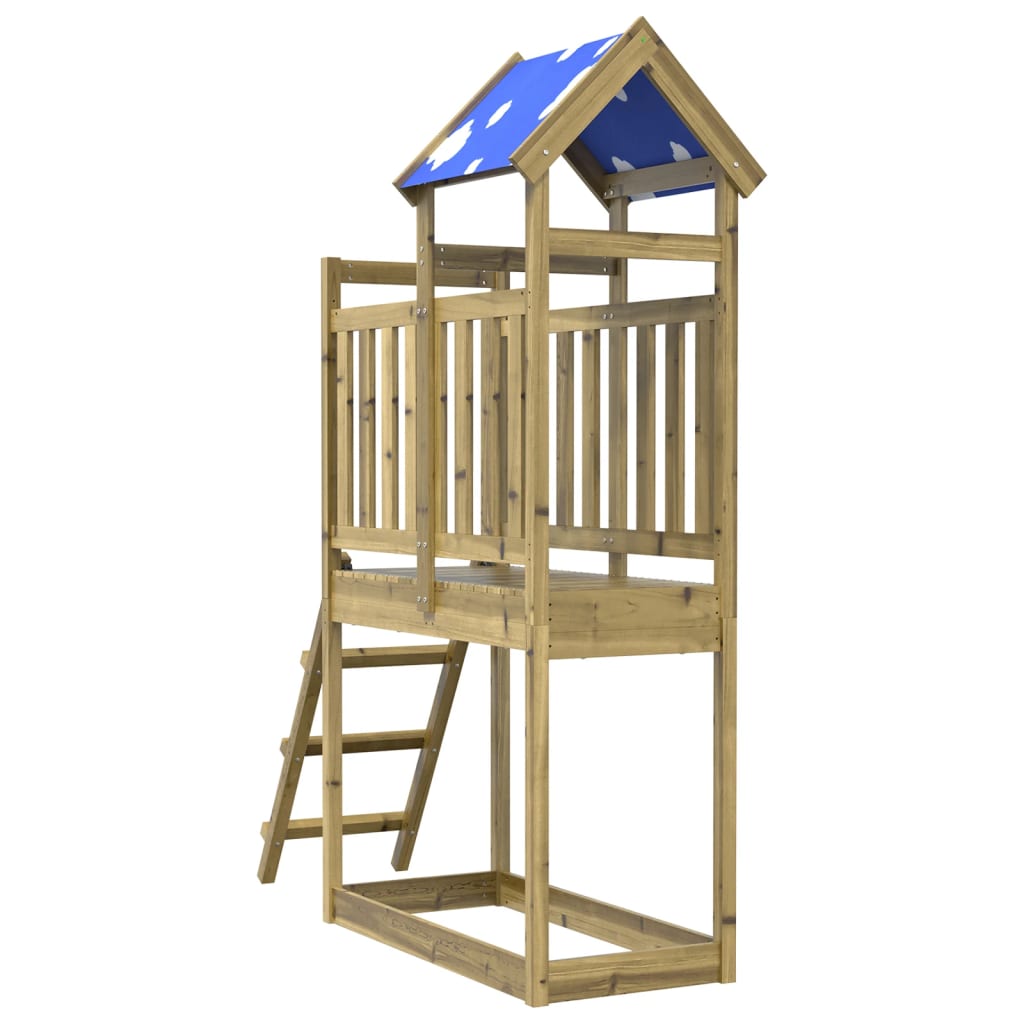 Vidaxl Play Tower Ladder 110.5x52.5x215 cm Pine imprégnée
