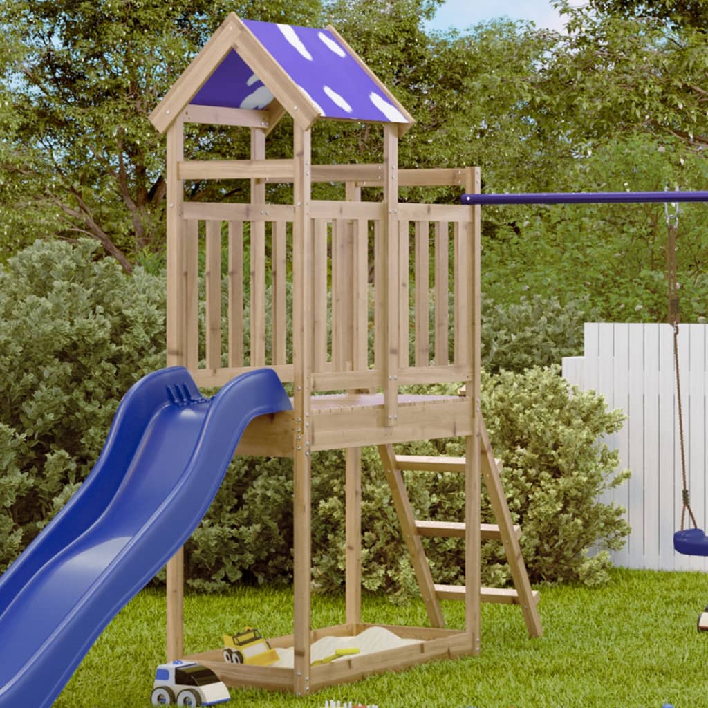 Vidaxl Play Tower Ladder 110.5x52.5x215 cm Pine imprégnée