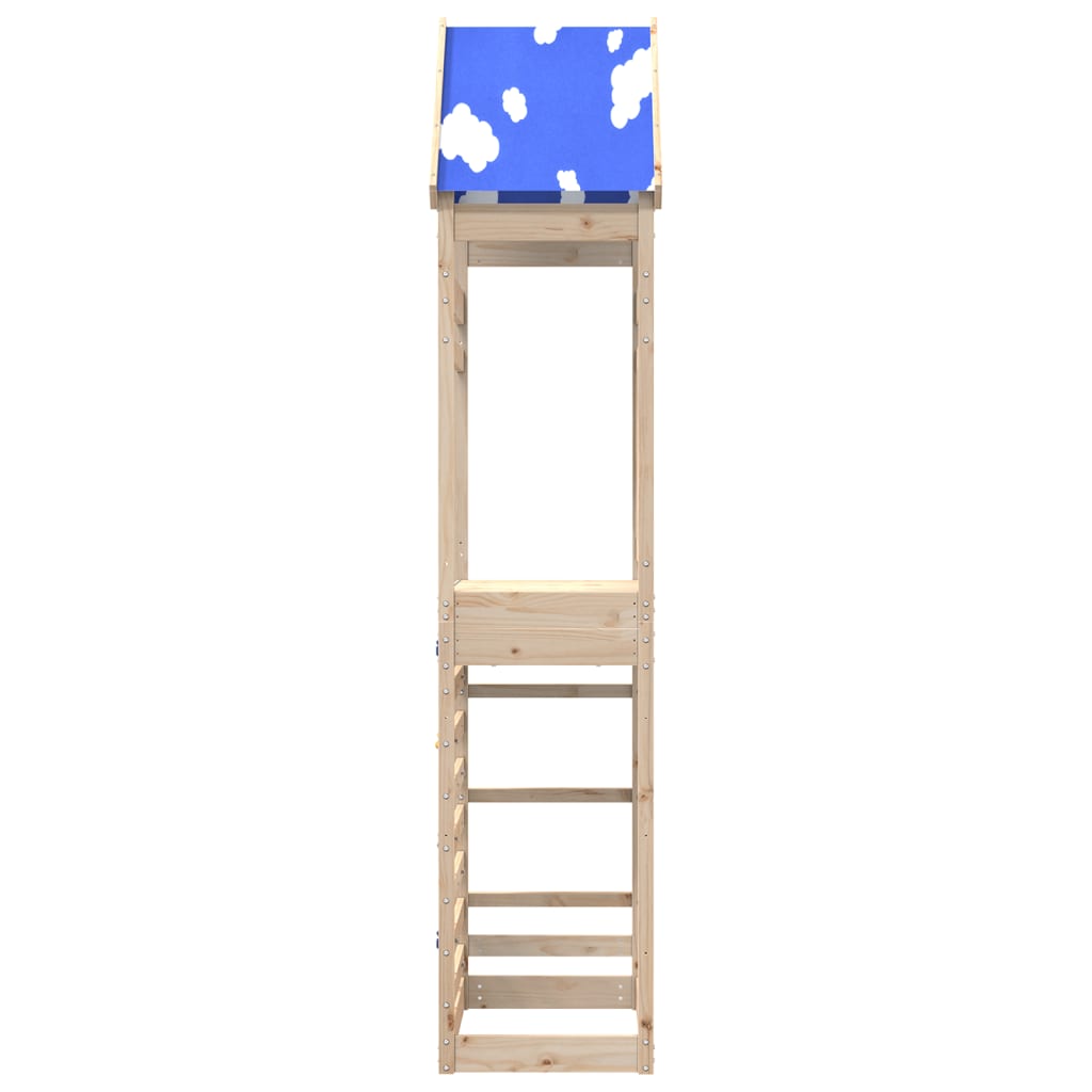 Vidaxl Play Tower avec mur d'escalade 85x52.5x265 cm Pine solide