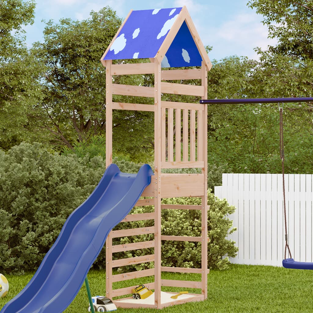 Vidaxl Play Tower avec mur d'escalade 85x52.5x265 cm Pine solide
