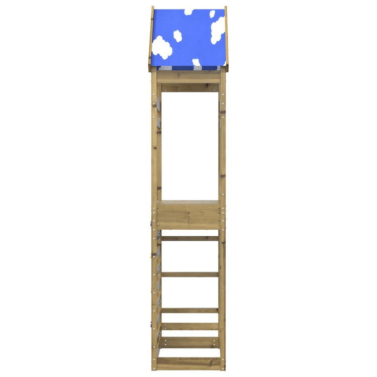 Vidaxl Play Tower avec mur d'escalade 85x52.5x265 cm Bois imprégné