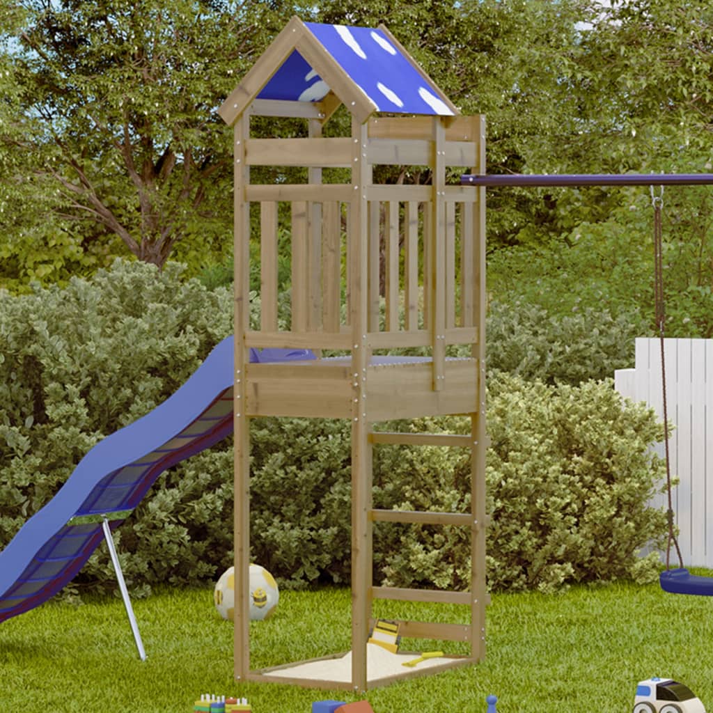 Vidaxl Play Tower 85x52.5x239 cm Pine imprégnée