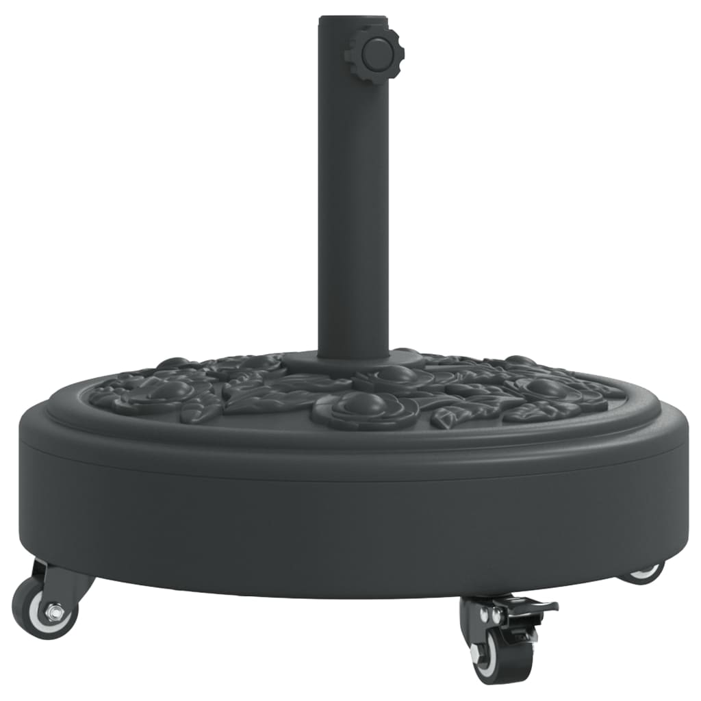 Pied de parasol Vidaxx à roulettes pour mât de ø38 48 mm 27 kg rond