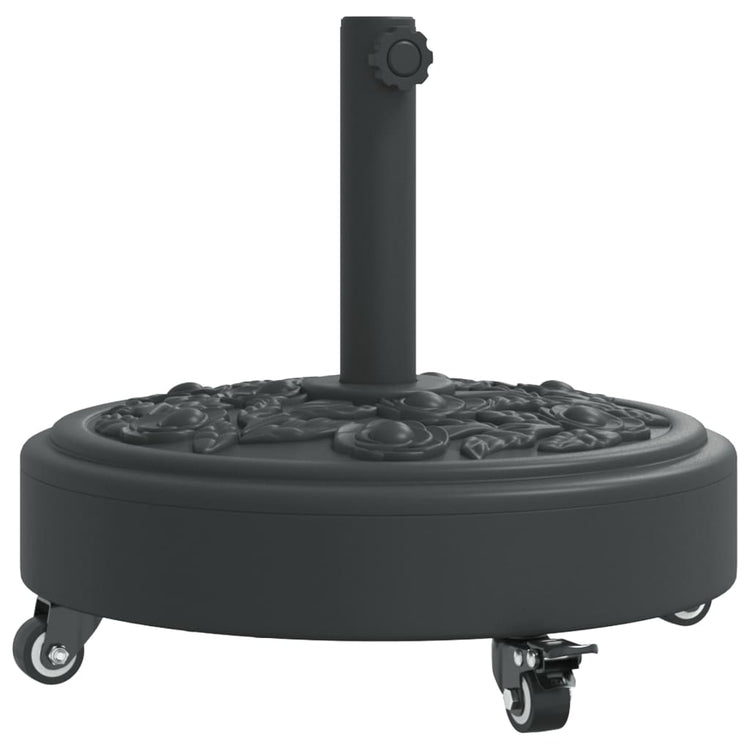 Pied de parasol Vidaxx à roulettes pour mât de ø38 48 mm 27 kg rond