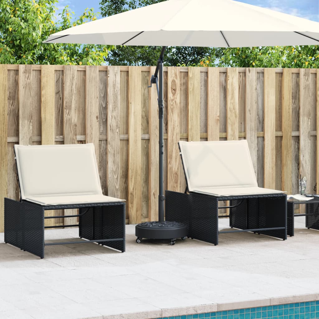 Pied de parasol Vidaxx à roulettes pour mât de ø38 48 mm 27 kg rond