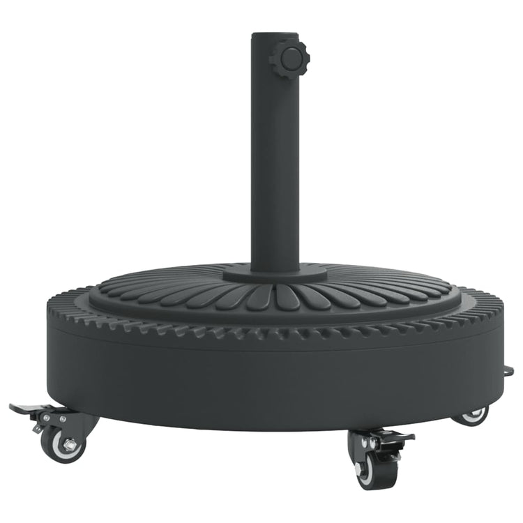 Pied de parasol Vidaxx à roulettes pour mât de ø38 48 mm 27 kg rond