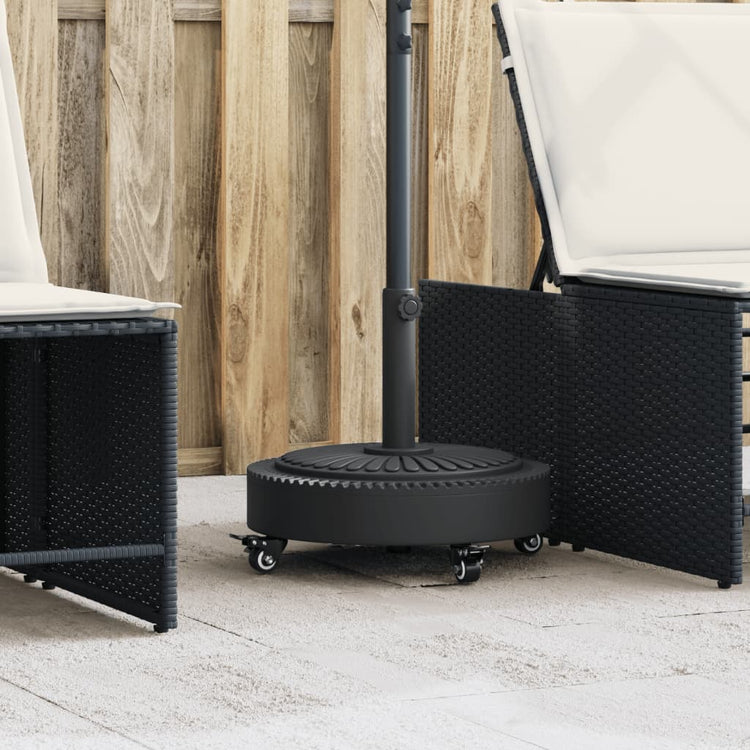 Pied de parasol Vidaxx à roulettes pour mât de ø38 48 mm 27 kg rond