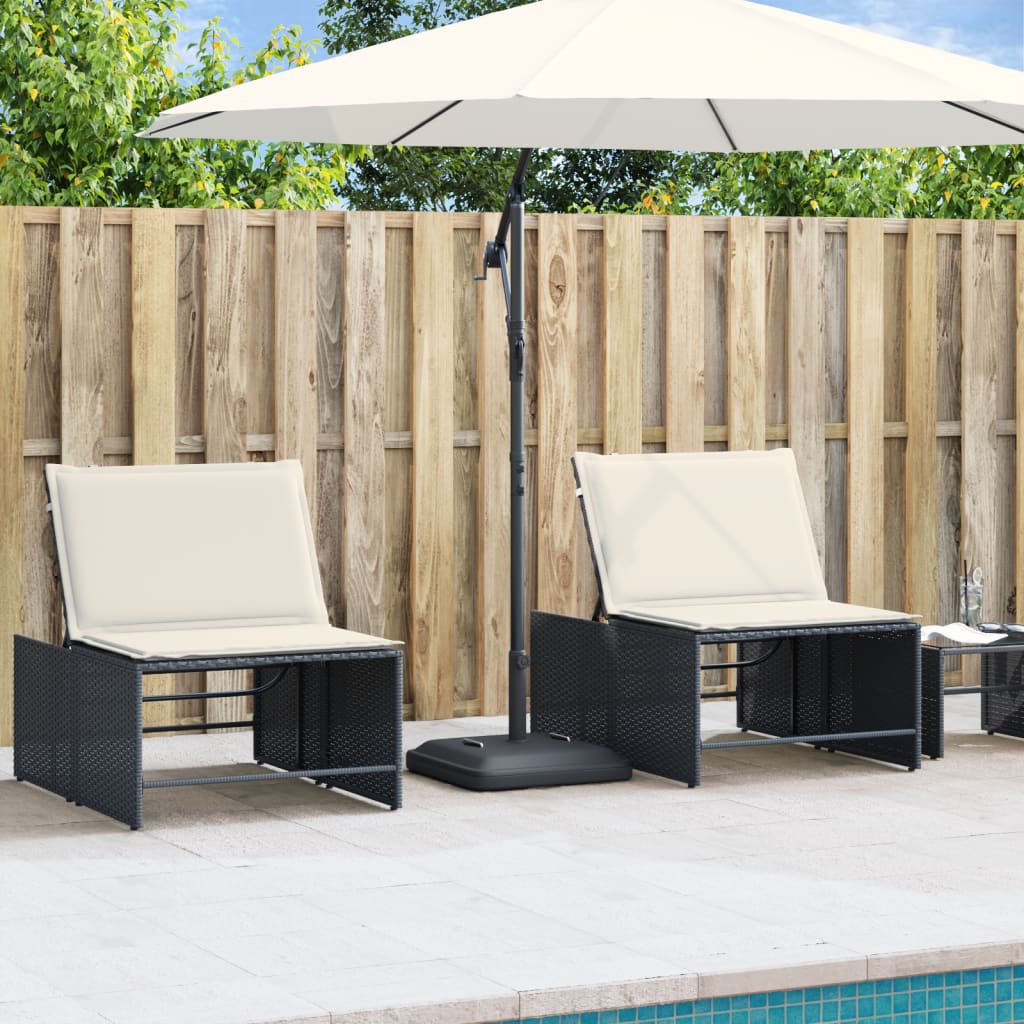 Base de parasol vidaxl avec poignées pour bâton Ø38 48 mm 27 kg carré