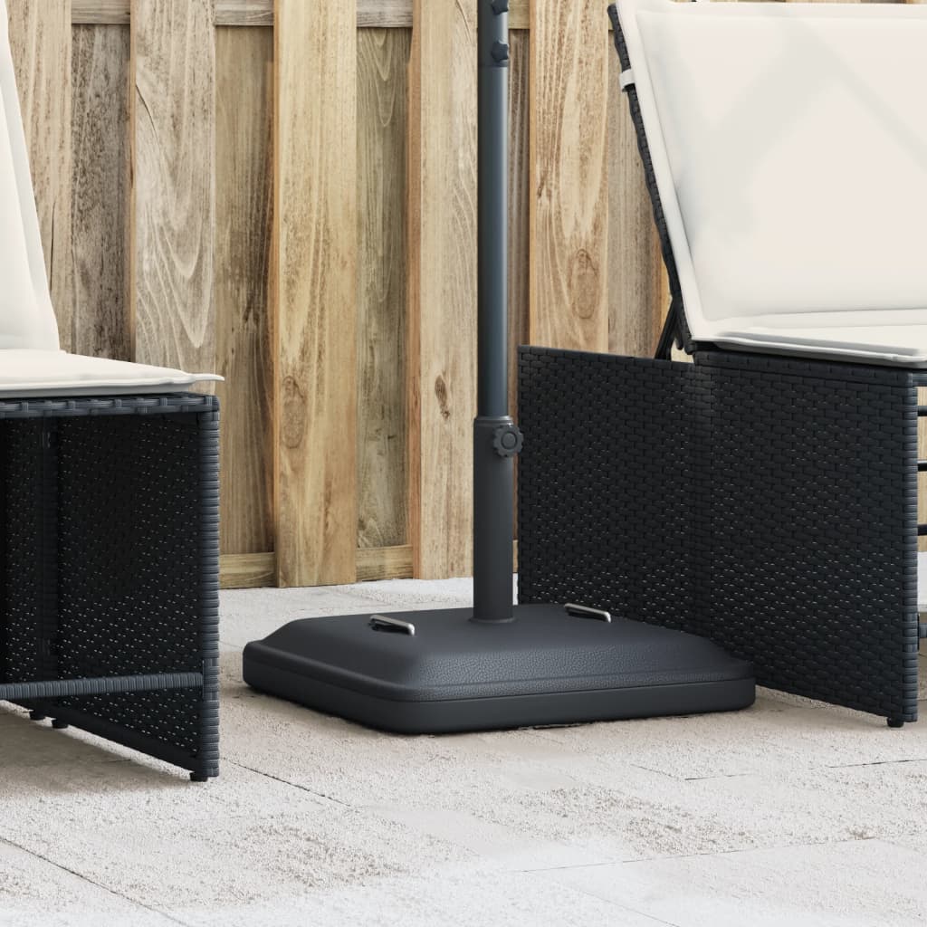 Base de parasol vidaxl avec poignées pour bâton Ø38 48 mm 27 kg carré