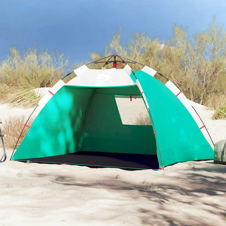 Vidaxl Beach Tent 2 Personne étanche à libération rapide en vert