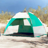 Vidaxl Beach Tent 2 Personne étanche à libération rapide en vert - afbeelding 1